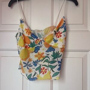 Floral Print Women's Top